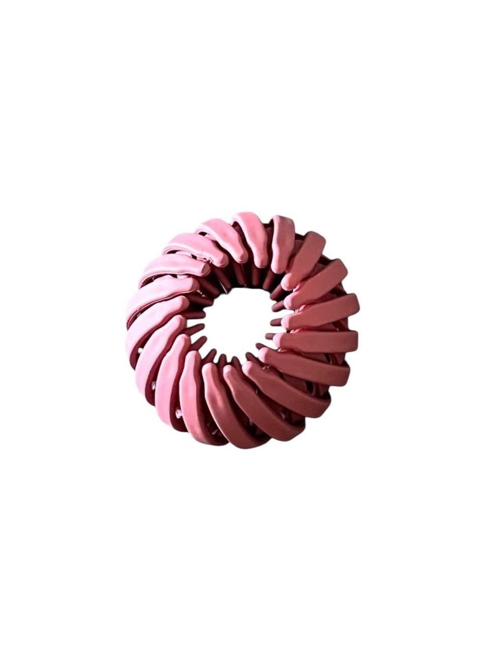 Dark Pink Raspberry Matte Messy Updo Ponytail Extra Hold 1" Birds Nest Hair Clip